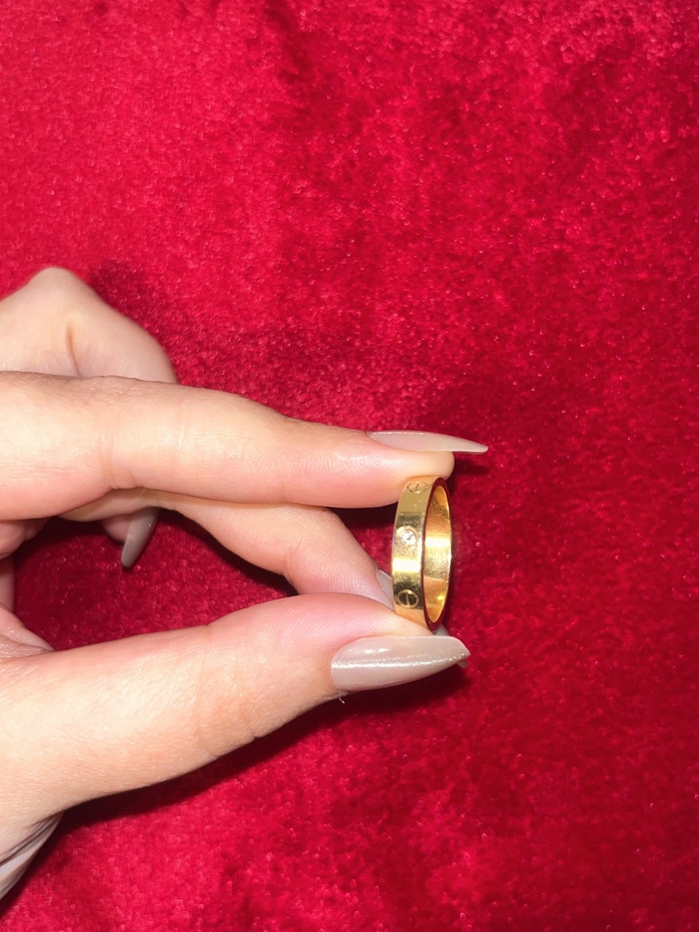 Cartier Rose Gold Love Ring with Single Diamond - Picture 7 of 8